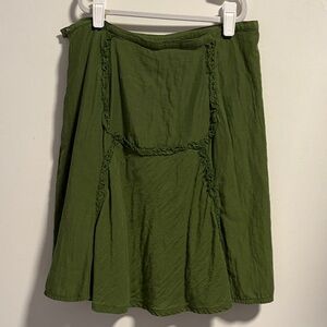 Max Studio Olive A-Line Skirt Size 4